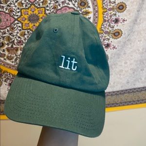 NWOT Green “lit” adjustable cap